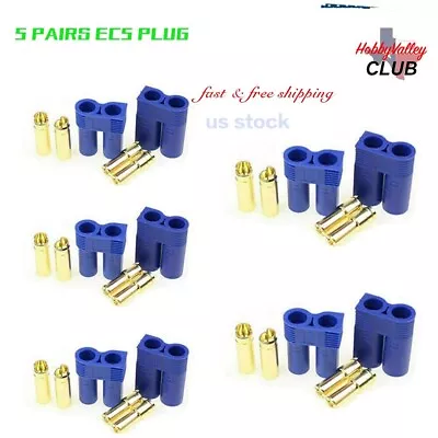 5 Pairs EC5 Device Connector Plug For RC Car Plane Helicopter Battery Lipo ESC • $7.95