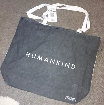 COTTON ON 'Humankind' Shopping Bag Reusable Fabric Tote Shoulder Bag - New • $4.95