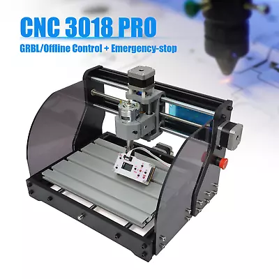 DIY Mini CNC 3018 PRO Engraving Machine Laser Wood Router Offline/GRBL Control • $189.05