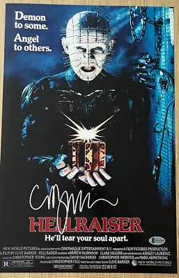 Clive Barker Signed Hellraiser 12x18 Photo Beckett Bas 2 • $179.99