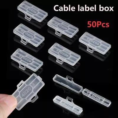 Cable Tie Marker Tool Cable Labels Fiber Organizers Tag Box Identification Tags • £4.91