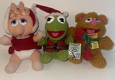 1987 Vintage Muppet Babies McDonalds Christmas Plush Miss Piggy Kermit Fozzie • $19.99