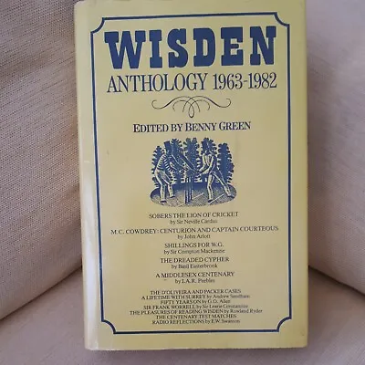£5 • Buy Cricket - Wisden Anthology 1963-1982 Hardback Book, Very Good Condition. 