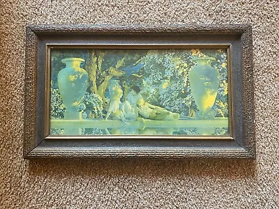 Antique Original Garden Of Allah Painting Maxfield Parrish 21” X 12” • $350