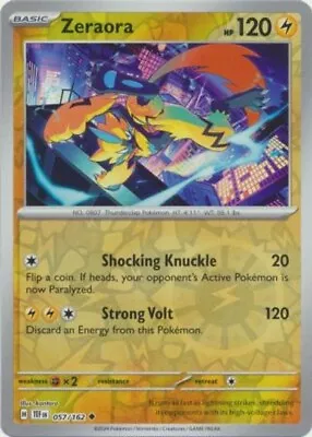 Zeraora 057/162 Reverse Holo TEF Temporal Forces Pokemon Card NM • $2.29