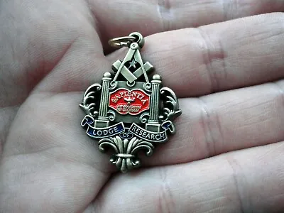 Freemason Jewel Pendant Masonic Lodge Of Research • £12.99