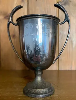 1971 Vintage Silver Plate Trophy Trophies Loving Cup Trophy • $31.10