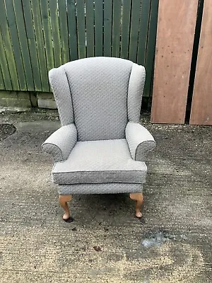 2 X Fireside Chairs Queen Anne Legs Professionally Reupholstered. • £240