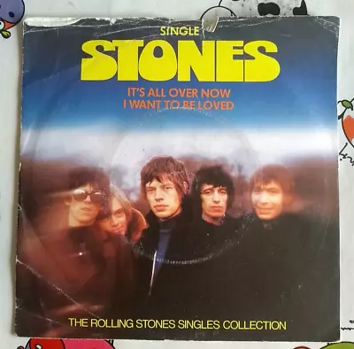 The ROLLING STONES IT'S ALL OVER NOW I WANT TO BE LOVED 7  DECCA Vinyl Single P/ • £4.99