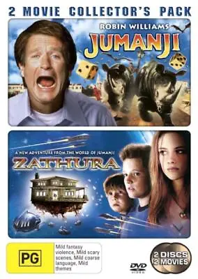 $14.95 • Buy Jumanji + Zathura DVD Robin Williams - MOVIE DOUBLE KIDS 2 MOVIES - AUS REG 4