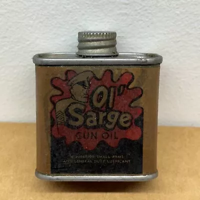 Vintage Ol’ Sarge Gun Oil Can (empty) FREE SHIPPING • $25