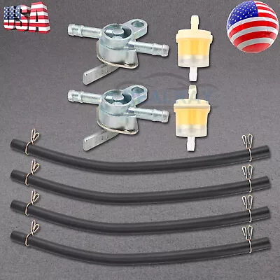 2x 1/4  Inline Gas Fuel Shut Off Valve Switch Petcock For 49CC 60CC 66CC 80CC US • $9.70