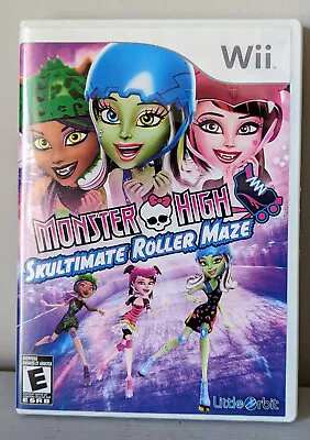 MONSTER HIGH - Skultimate Roller Maze (Nintendo Wii 2012) CIB Complete W/ Manual • $14.50