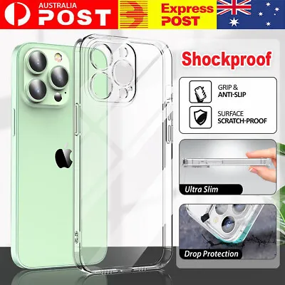 Clear IPhone Case Shockproof Bumper Cover For Apple 15 14 13 12 11 Pro XS MAX Au • $5.99