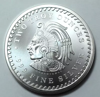 2 Oz 999 Silver Round Aztec Mayan Calendar Collectible Bullion Rare  • $59.99