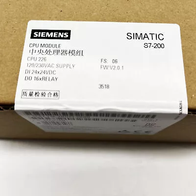 New Siemens 6ES7216-2BD23-0XB0 SIMATIC S7-200 CPU 226 6ES7 216-2BD23-0XB0 • $168.59