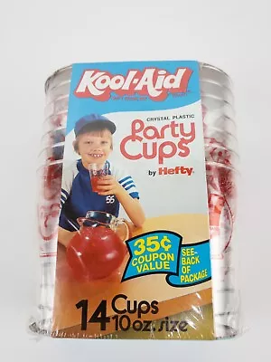 Kool-Aid Crystal Plastic Party Cups. (Vintage 1978) 14 Pack 10oz Cups. Sealed • $29.50