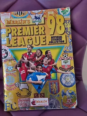 Merlin Premier League 98 Sticker Album 100% Complete • £30