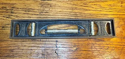 Vintage Stanley Cast Iron Level  Machinist  Tool 3 Bubble 12 Inch USA Antique  • $27.50