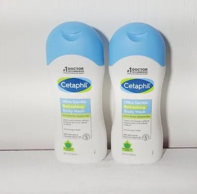 2X Cetaphil Ultra Gentle Refreshing Body Wash For Dry 2 Normal Sensitive Skin  • £25.99