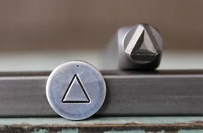 SUPPLY GUY 6mm Triangle Metal Punch Design Stamp SGCH-397 • $10