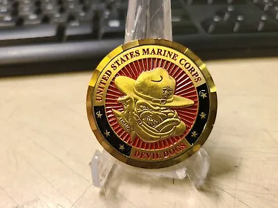 Challenge Coin U.S. Marine Corps Devil Dogs Camp Pendleton California • $19.95