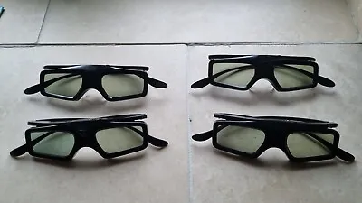 4 PAIRS FPT-AG03 Active Shutter 3D TV Glasses • £29