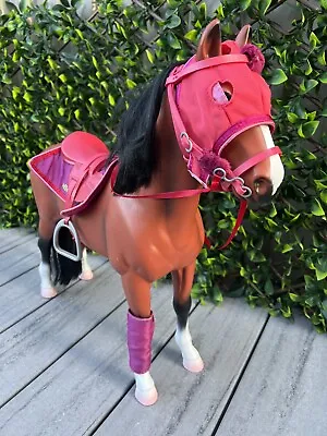 Battat Our Generation Horse Beautiful Big Horse With Saddle • $25