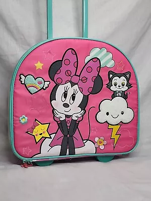 Disney Junior Minnie Mouse Collapsible Wheeled Pilot Case - Rolling Luggage • $87.99