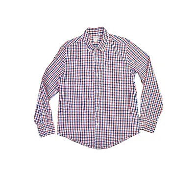 J. Crew CrewCuts Factory Boy's 10 Plaid Shirt Long Sleeve Cotton • $12.59