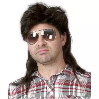 Wigs For Men 70s 80s Costumes Mens Brown Fancy Party Accessory Cosplay Hair Wig • $14.39