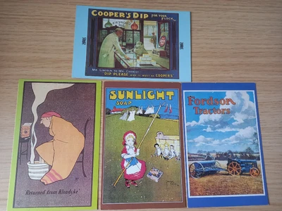£0.99 • Buy Collectable Nostalgia Postcards X 4 Mixed Assorted Advertising - New Condition