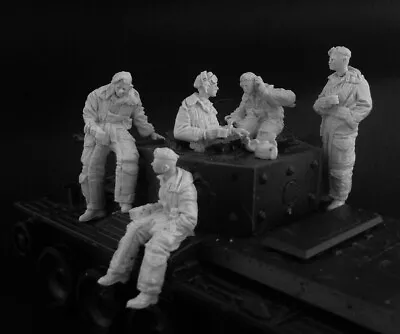 1/35 British Cromwell Crew In Pixie Suits ETO/Korean War Teapot Option (5) • $73.69