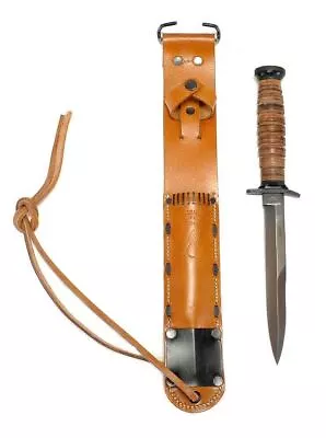 U.s. Wwii M3 Fighting Knife & M6 Leather Scabbard • $69.99