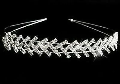 £9.23 • Buy Crystal Diamante Rhinestone Headband Hairband Wedding Bridal Bridesmaid Prom UK