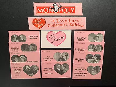 Monopoly I LOVE LUCY Game Cards THE MERTZES You Pick Game Replacement Cards • $1.59