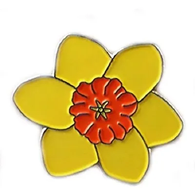 Daffodil Flower Enamel Pin Badge • £3.75