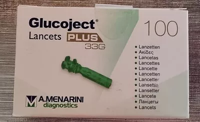 Glucojet Lancets Plus 33G  - Box Of 100 • £10