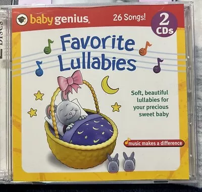 Baby Genius Favorite Lullabies 26 Songs - CD - **Excellent Condition** • $13.75