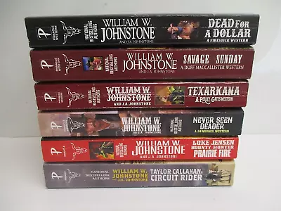 Lot Of 6 William W. Johnstone & J.A. Johnstone Western Paperbacks Book Lot • $13.99