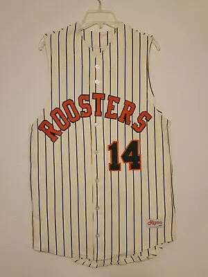 1995 Richmond Roosters Frontier Minor League Game Used Baseball Jersey #14 • $135