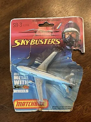 Vintage Matchbox Sky-Busters SB-3 A300B Lufthsana Diecast Airplane • $14.99