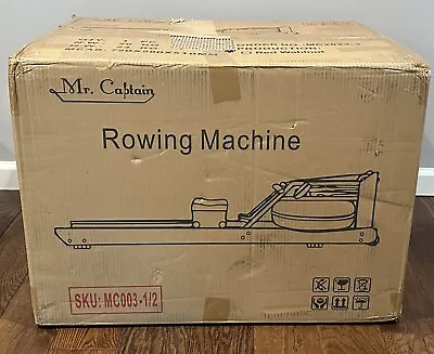 Mr Captain Water Rowing Machine Box 1/2 Only **No Rails**- Performance Ergometer • $229