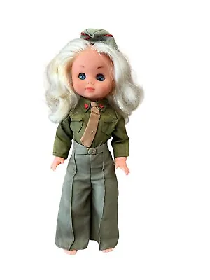 Vintage Spanish Military Baby Girl Doll Muñeca Militar • $24.09