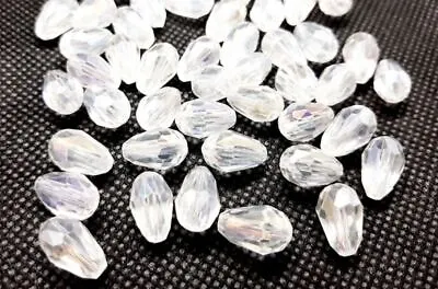 £1.20 • Buy AB Rainbow Aurora Borealis Faceted Bead 11mm - Crystal - Pack Of 10
