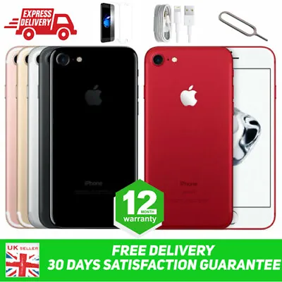 £124.99 • Buy Apple IPhone 7 32GB & 128GB  A*** Pristine Plus Condition IOS 4G LTE Unlocked