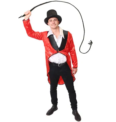 £24.99 • Buy Adult Ringmaster Costume Mens Ladies Halloween Fancy Dress Circus Lion Tamer