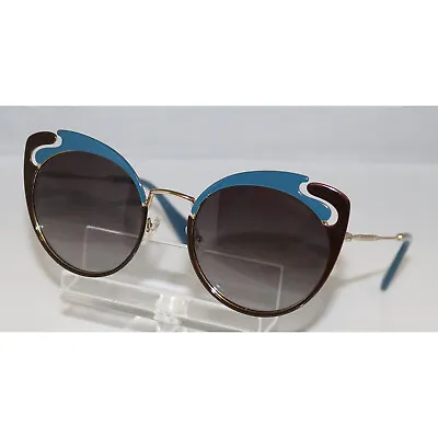 New Miu Miu NOIR EVOLUTION SMU 57T Blue Brown/grey Shaded C05-5D1 Sunglasses • $169.95