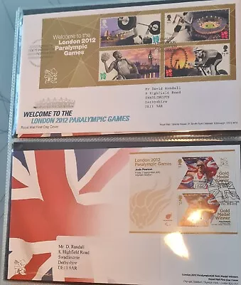 £2.20 • Buy London - 2012 -  Paralympics Gold Medal Winners  FDC × 34 Collection See PHOTOS 