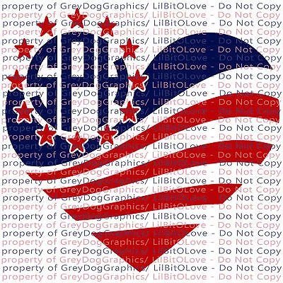 Custom Patriotic Flag Heart Monogram Vinyl Decal 2 Color Initials Personalized • $5.95